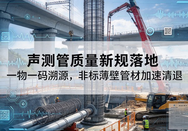 鄠邑声测管质量新规落地，一物一码溯源，非标薄壁管材加速清退