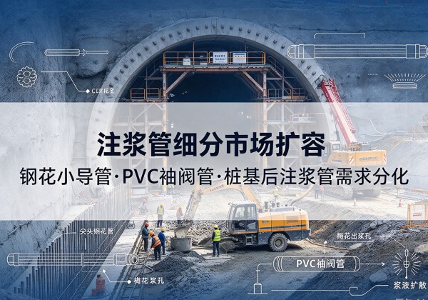 鄠邑注浆管细分市场扩容，隧道钢花小导管、PVC 袖阀管、桩基后注浆管需求分化